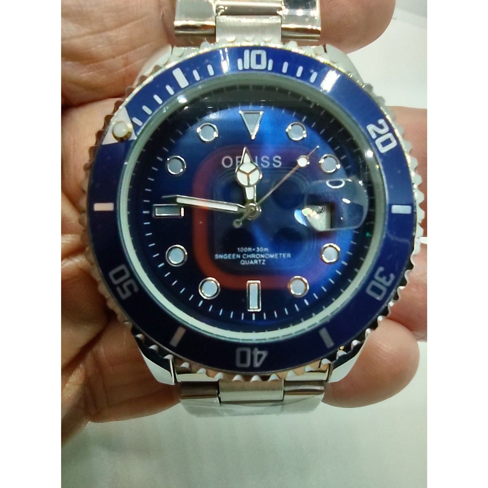 Oruss 1853 Blue Face Date Watch