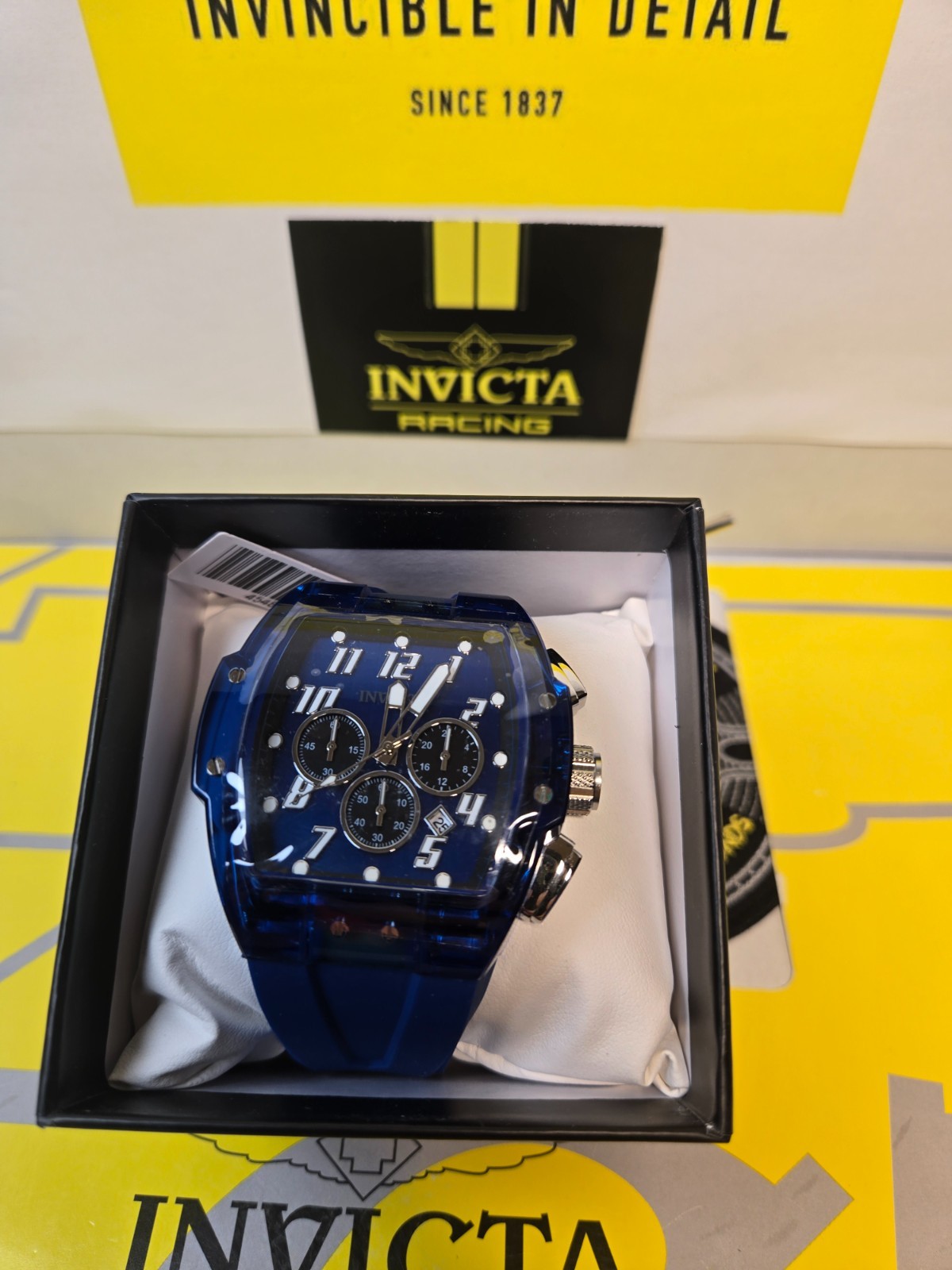 Invicta S1 Rally Anatomic Men’s Watch 47mm, Blue with Blue Bezel & Dial NEW!