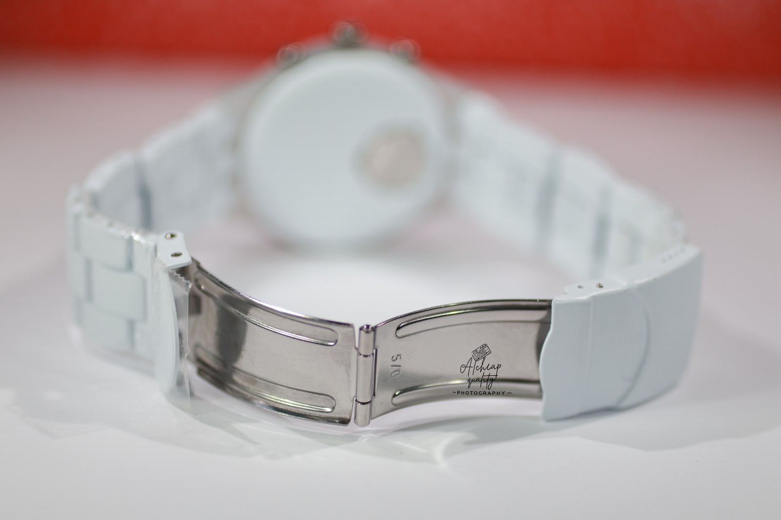 New Swatch Irony Diaphane Full Blooded White Watch Skull Quartz SVCW4000AG 43MM