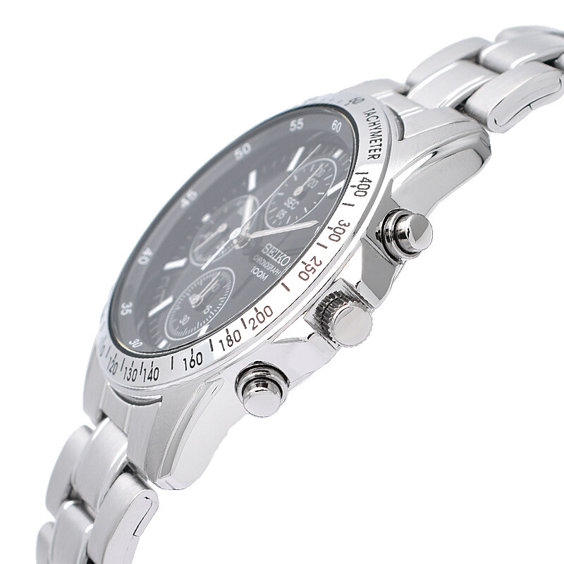 SEIKO SND367P1 Chronograph Stainless Steel Watch SND367 SND367PC