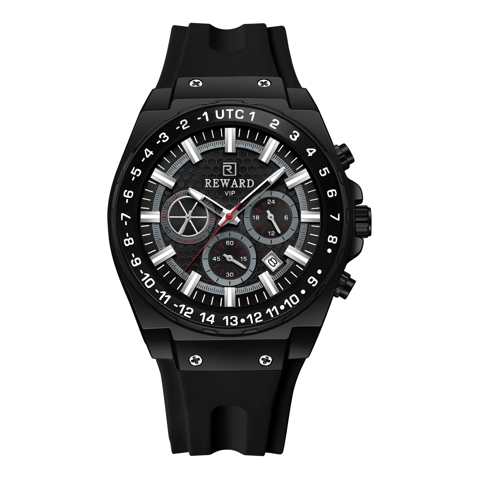 REWARD Men’s Business Luminous Multifunction Chronograph Calendar Quartz Watch