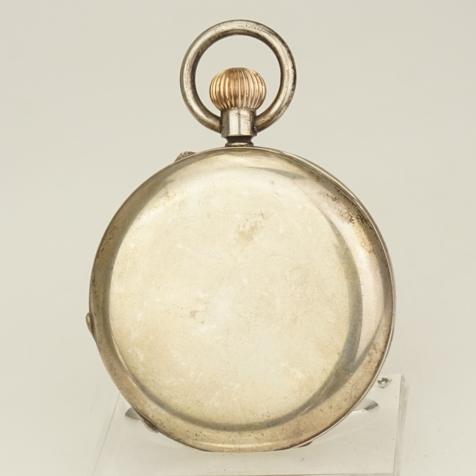 WORKING! 925 Silver Fullhunter Pocket Watch Men’s no fusee duplex no repeater