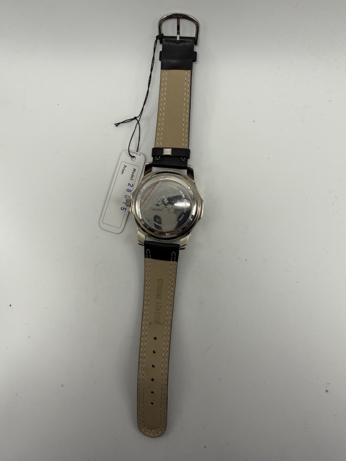 Cadillac Break Through Mens Watch NWT New Battery 40MM 8″ Leather Band GM