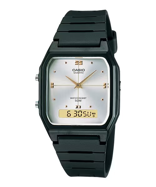 Casio Men’s Analog-Digital Dual Time Watch – AW-48HE-7AVDF