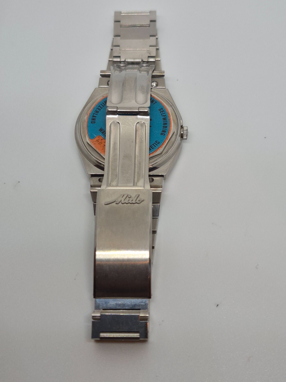 NICE VINTAGE MIDO MULTI STAR AUTOMATIC DAY DATE DRESS GENTS PURPLE DIAL 12. 1879