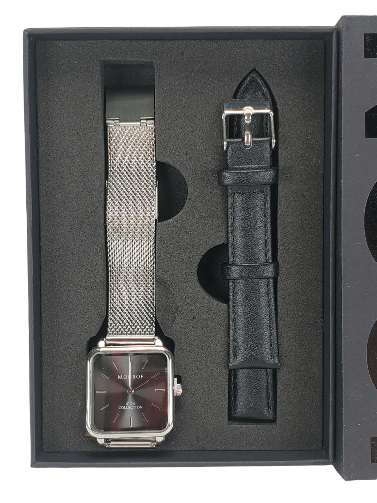 Monroe Icon Watch Platinum Removable Bands Women’s Modern Silver Fashion