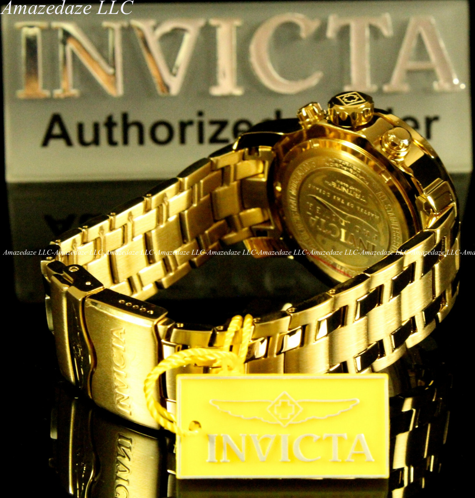 NEW Invicta’s Men Pro Diver Scuba Chronograph Stainless Steel Green Dial Watch