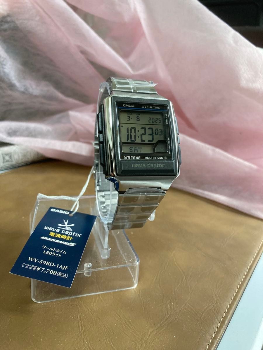 CASIO WAVE CEPTOR WV-59RD-1AJF Men’s Watch Digital Silver NEW JPN