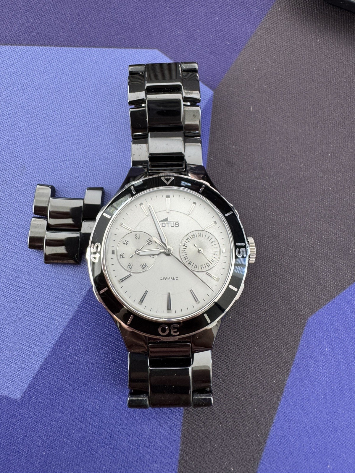 LOTUS ceramic Watch Unisex – New Battery