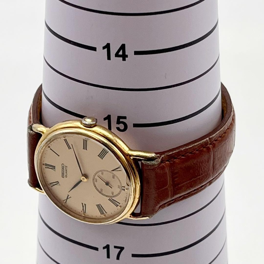Seiko Men’s Vintage Gold Small Second Wristwatch with New Battery