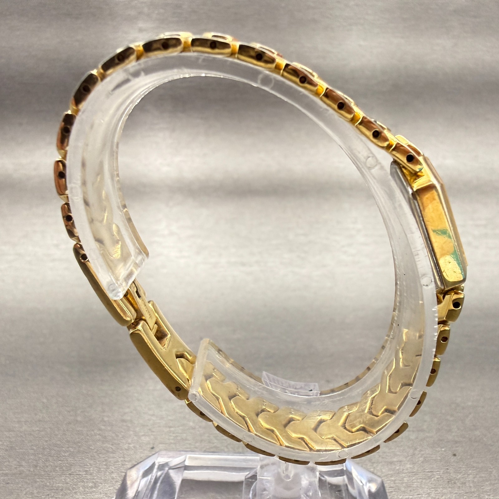 Citizen Watch Women 13mm Gold Dial Gold Tone Rectangle 5421-S41185 New Battery
