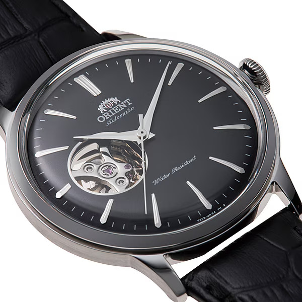 Orient RN-AG0007B Classic Bambino Semi Skeleton Automatic Leather Men’s Watch