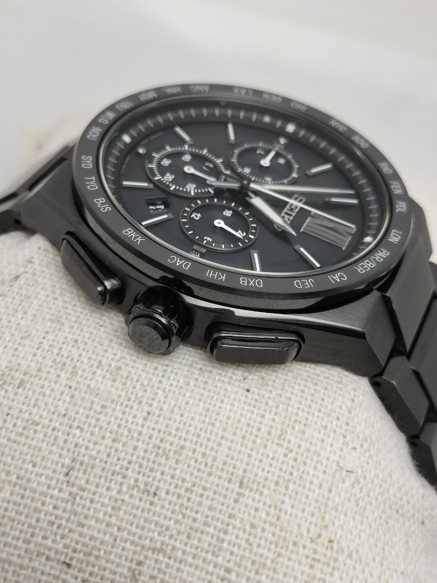 [B1P] Seiko Brightz 8B92 World Time Radio Solar Titanium Chrono [t9n]