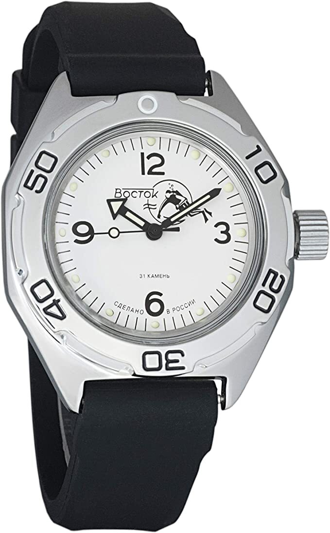 Vostok Amphibia 670920 Watch Scuba Dude Diver Mechanical Automatic USA SELLER