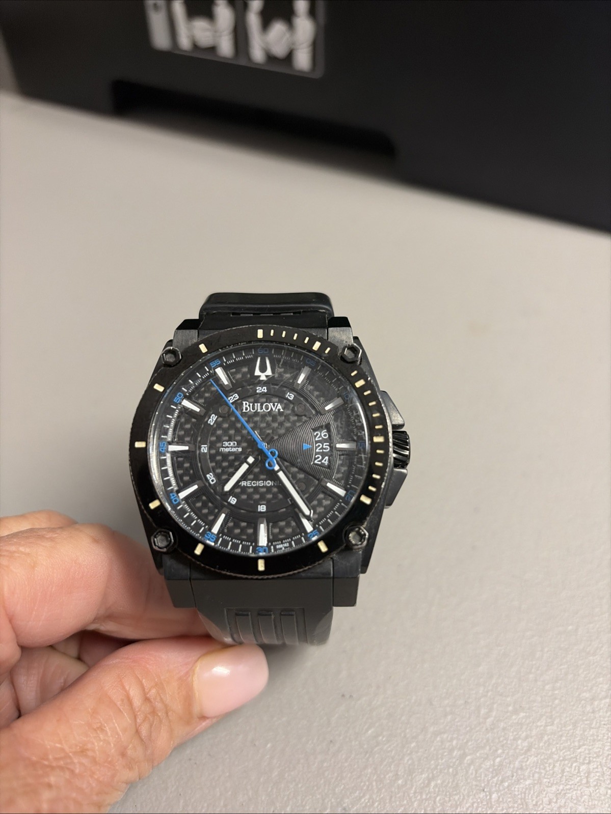 Bulova Precisionist Champlain C960944 ( 98B142 ) Rubber/Silicone Strap Working