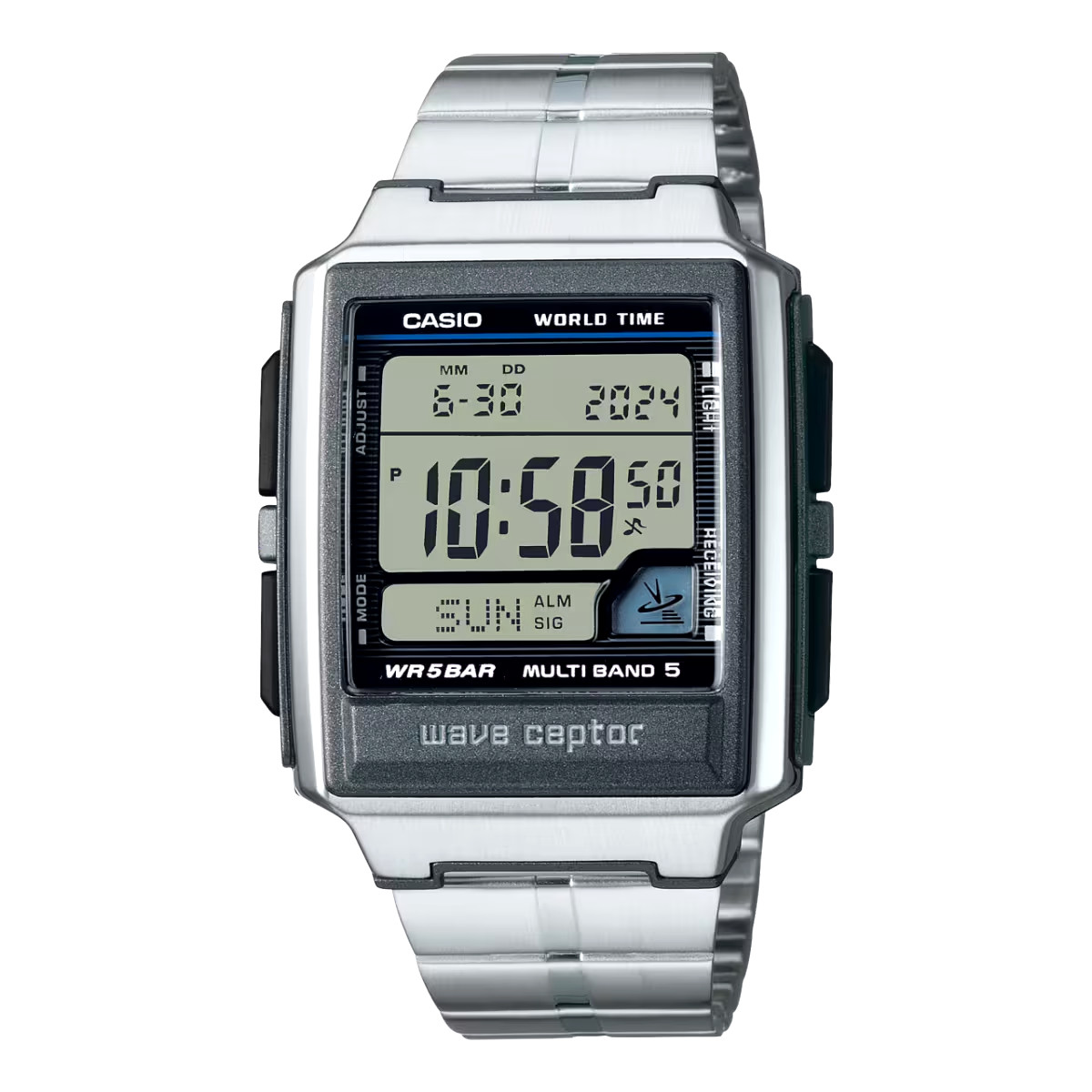 CASIO Wave Ceptor Radio Controlled Watch WV-59RD-1AJF Silver Men’s Wristwatch
