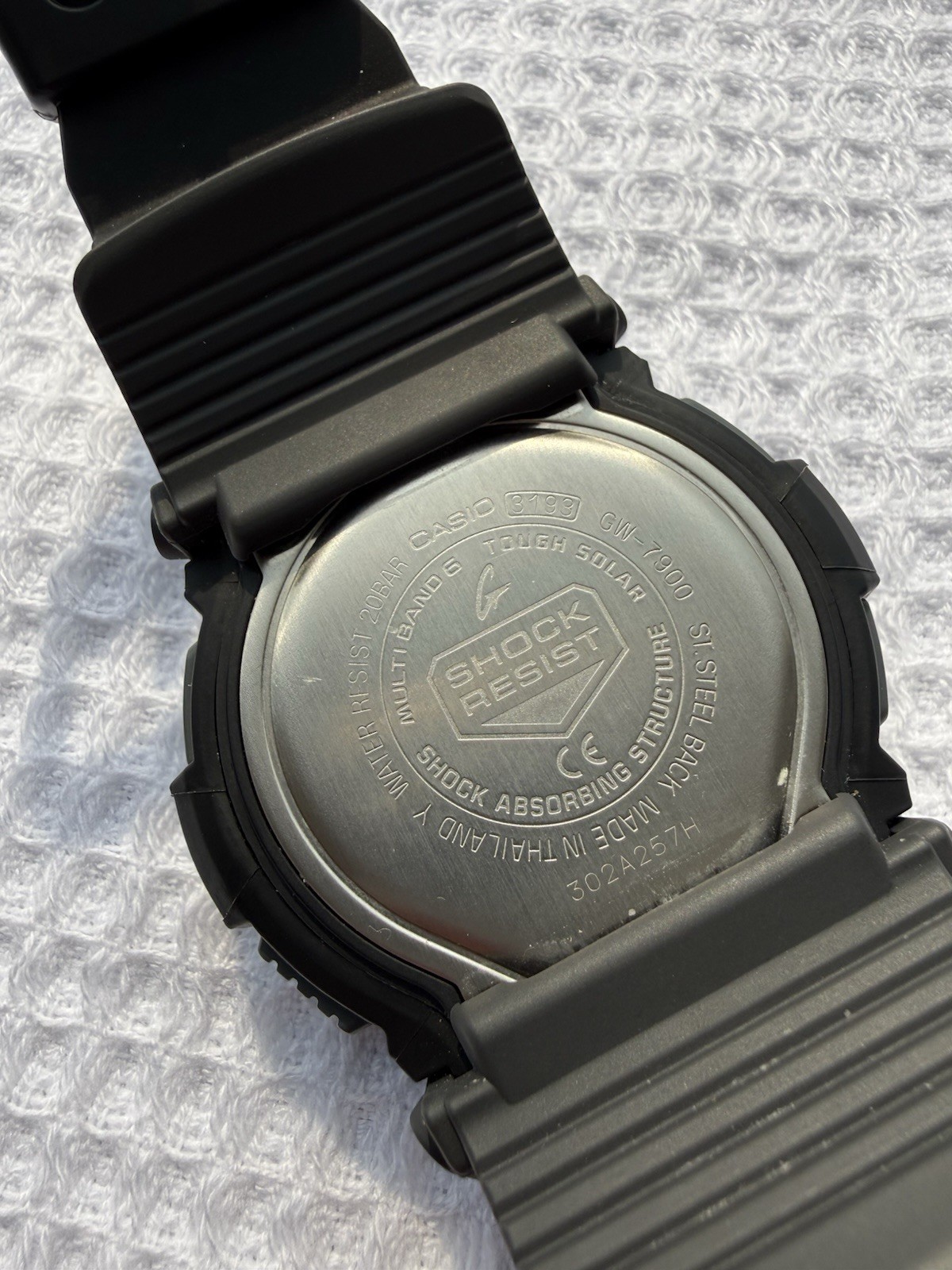 Casio G-SHOCK GW-7900 Tough Solar Atomic Digital Black Resin 200m Watch