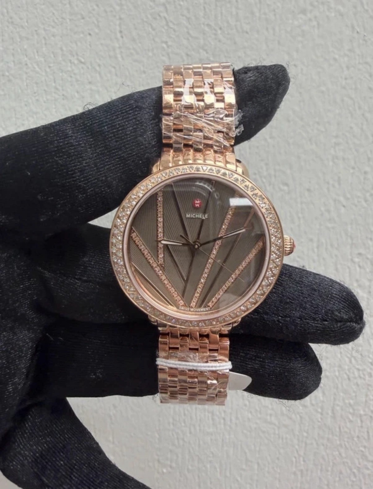 #Michele 36mm Stainless Steel Brown Dial Ladies Watch MWW21B000113.