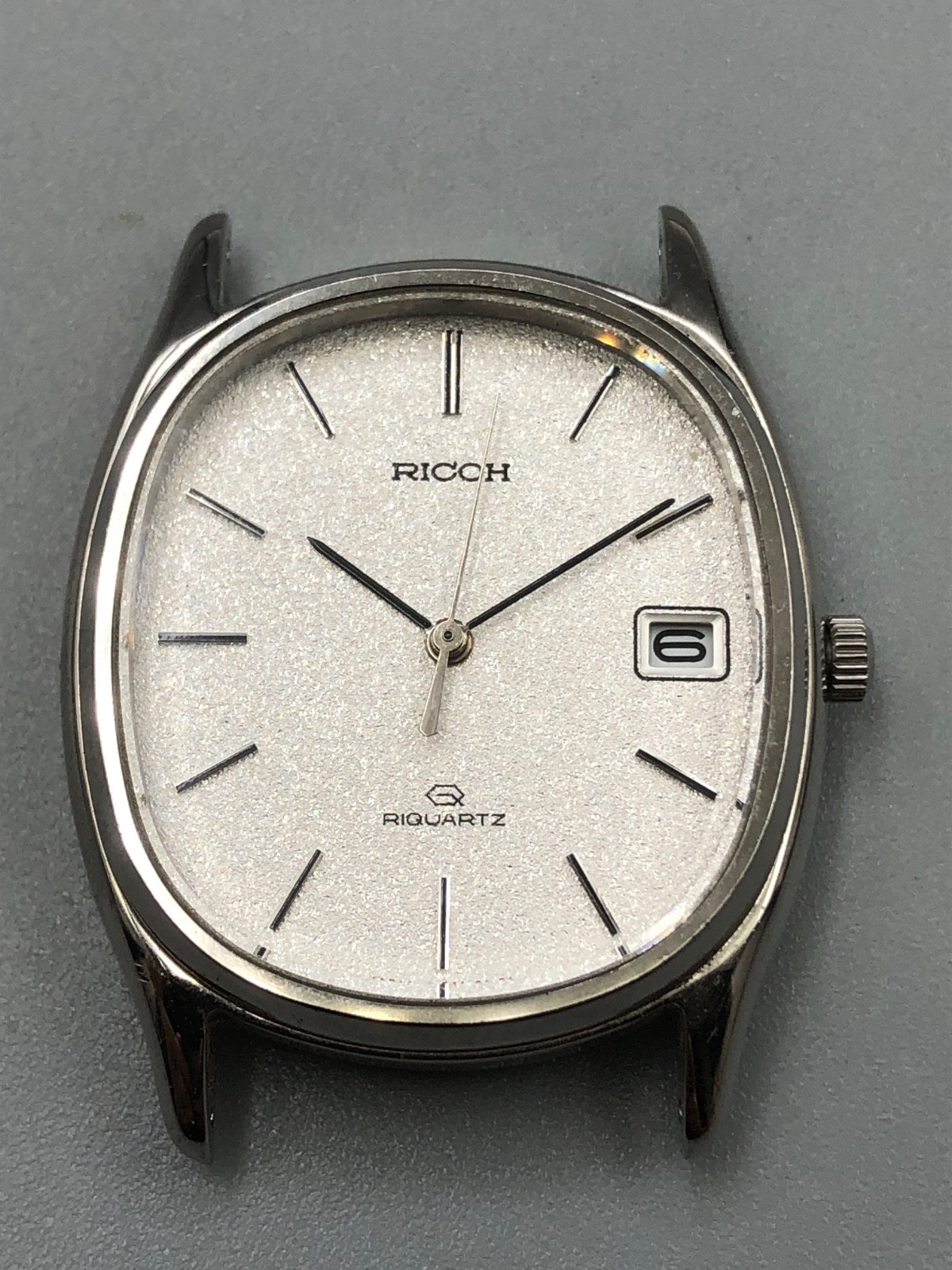 PARTS AS IS VINTAGE LATE 70s NOS RICOH RIQUARTZ JAPAN SPARK DIAL WATCH HEAD ONLY