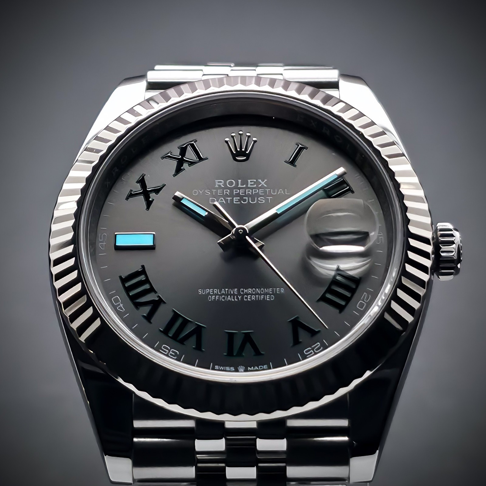 ROLEX DATEJUST “WIMBLEDON” | REF. 126334 | 41MM | GREY DIAL | 2023 | FULL SET