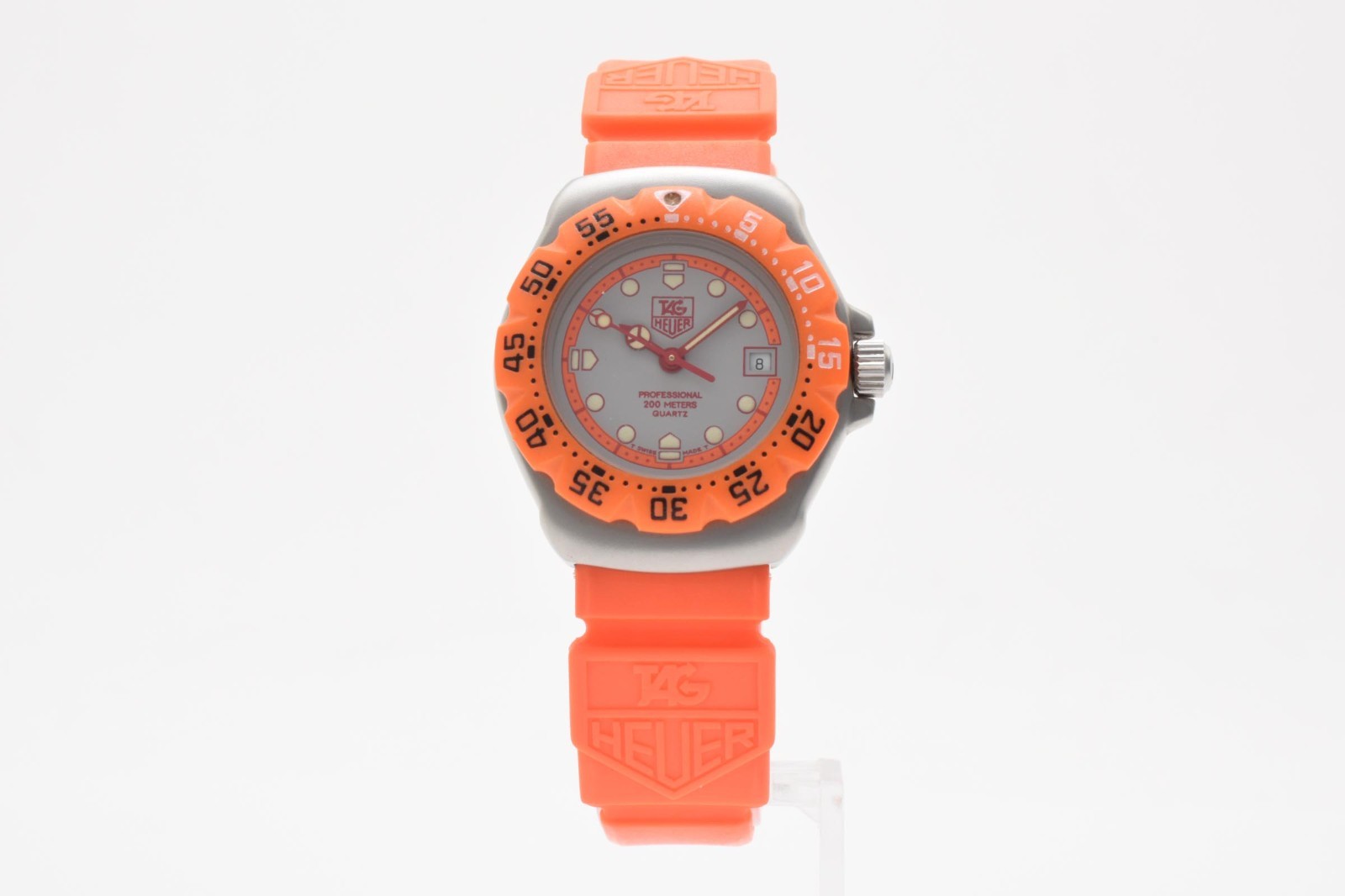 [N MINT] Tag Heuer Formula 1 373.508 Orange Date 28 mm Women’s Quartz Watch