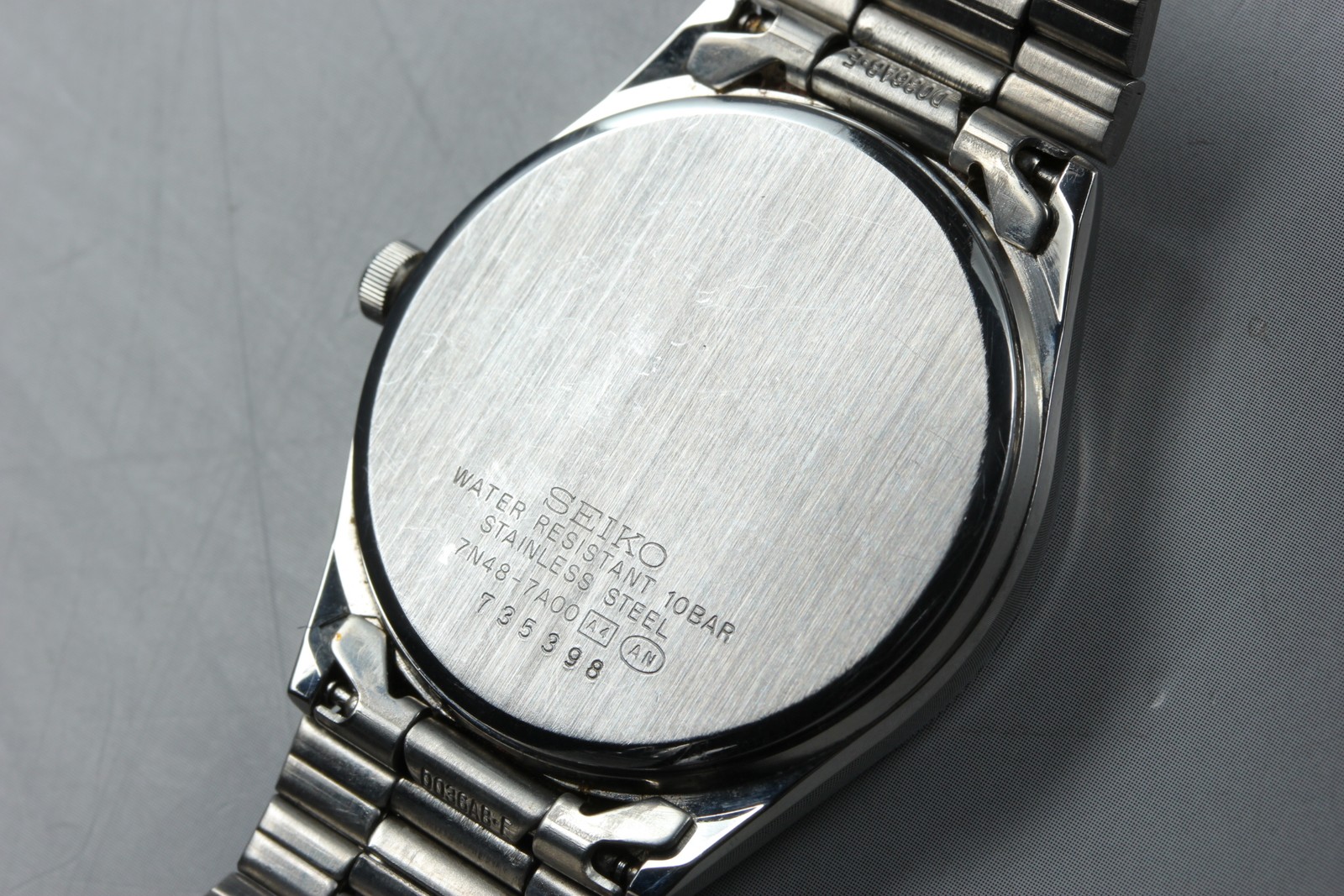 [Near MINT+] Vintage SEIKO Spirit 7N48-7A00 34mm White Dial Quartz Men’s Watch