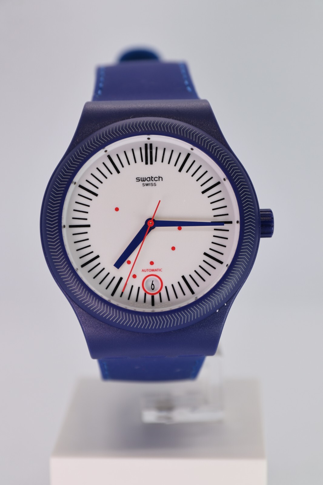NEW AUTOMATIC Swatch Sistem 51 Men’s Originals Blue Silicon Watch SUTN401 GRID