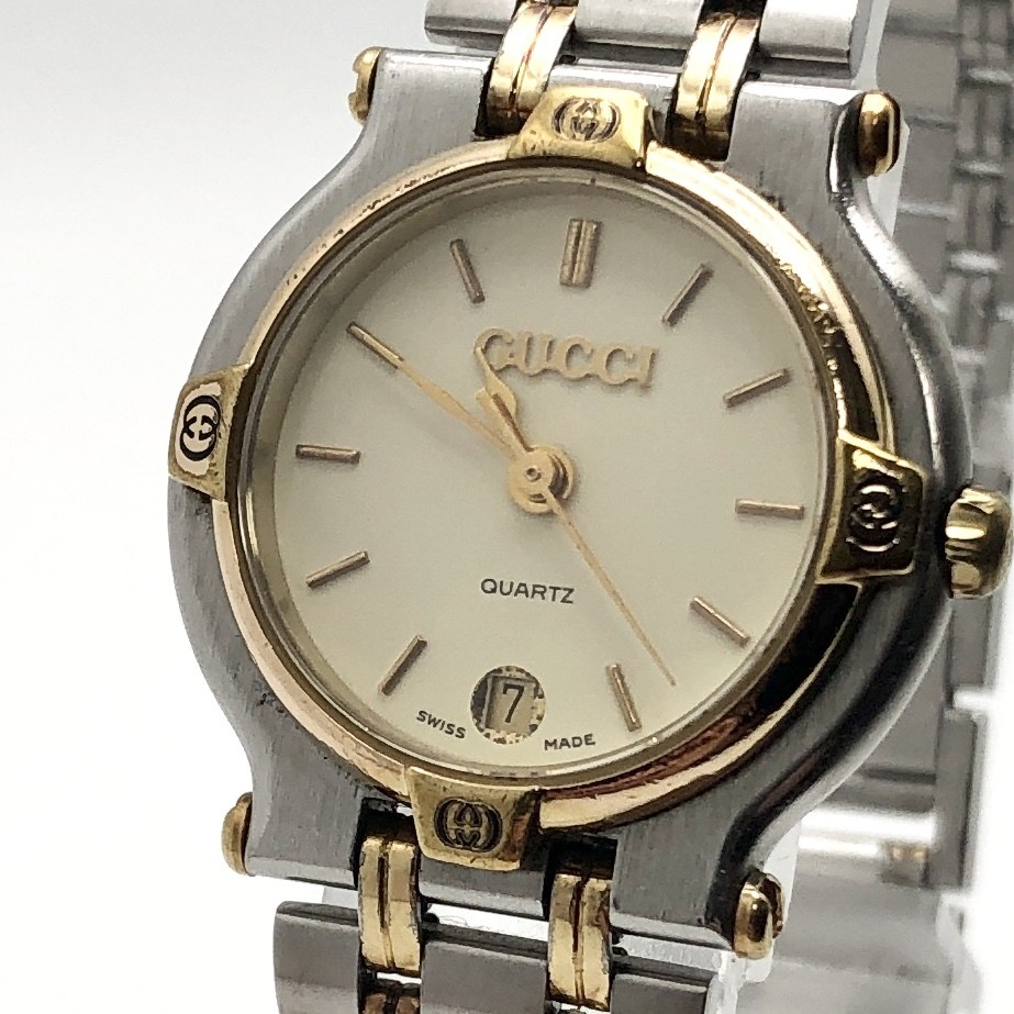GUCCI Good condition Operational GUCCI(Gucci) 9000L ladies’ gold silver combo q