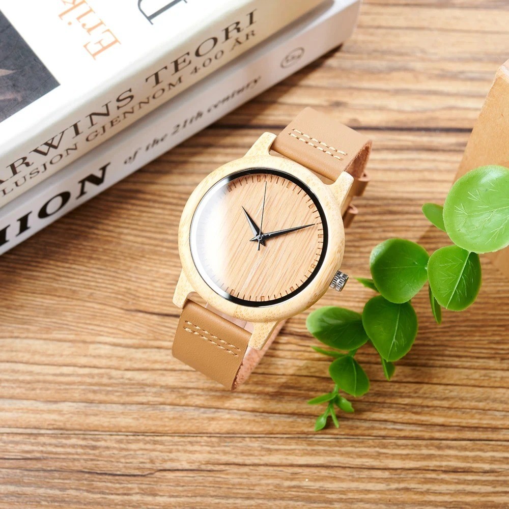 New Watch Women relogio masculino Quartz Watches Men Bamboo Wood – Free Ship