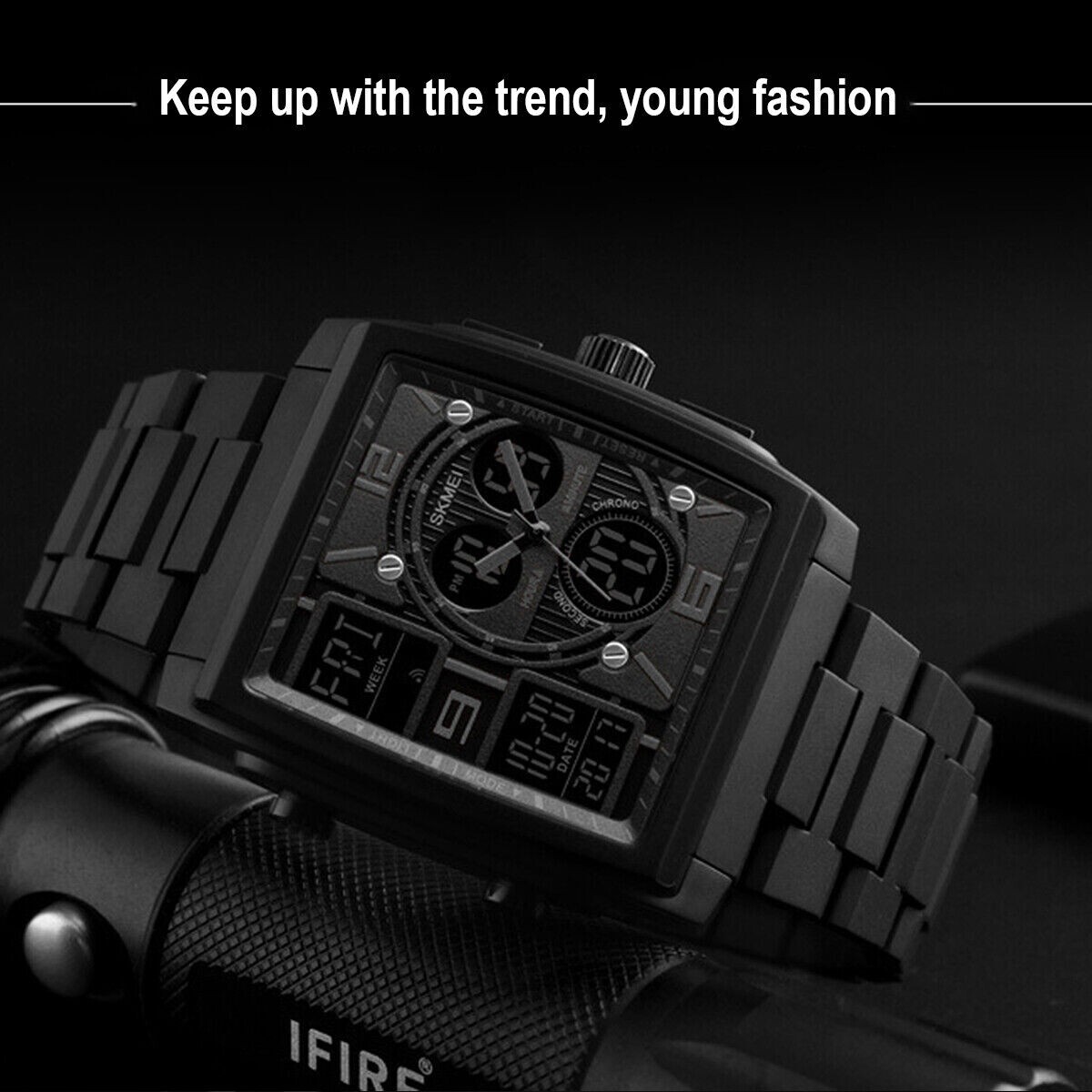 Chronograph Men’s Digital Army Military Sport Quartz Analog Waterproof Watch US