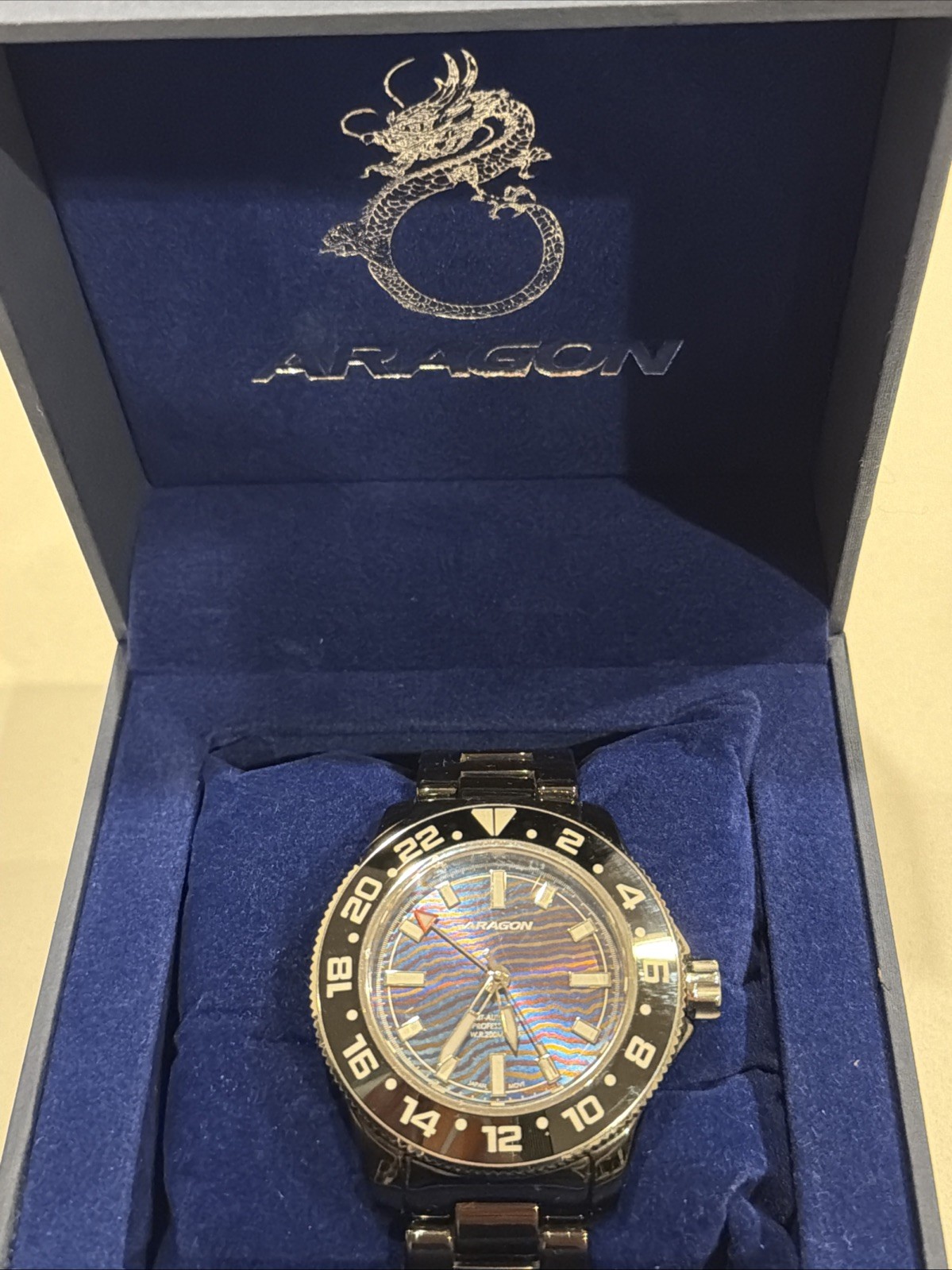 ARAGON “Hercules” GMT 9075 50mm – 200M PROFESSIONAL AUTOMATIC DIVER WATCH