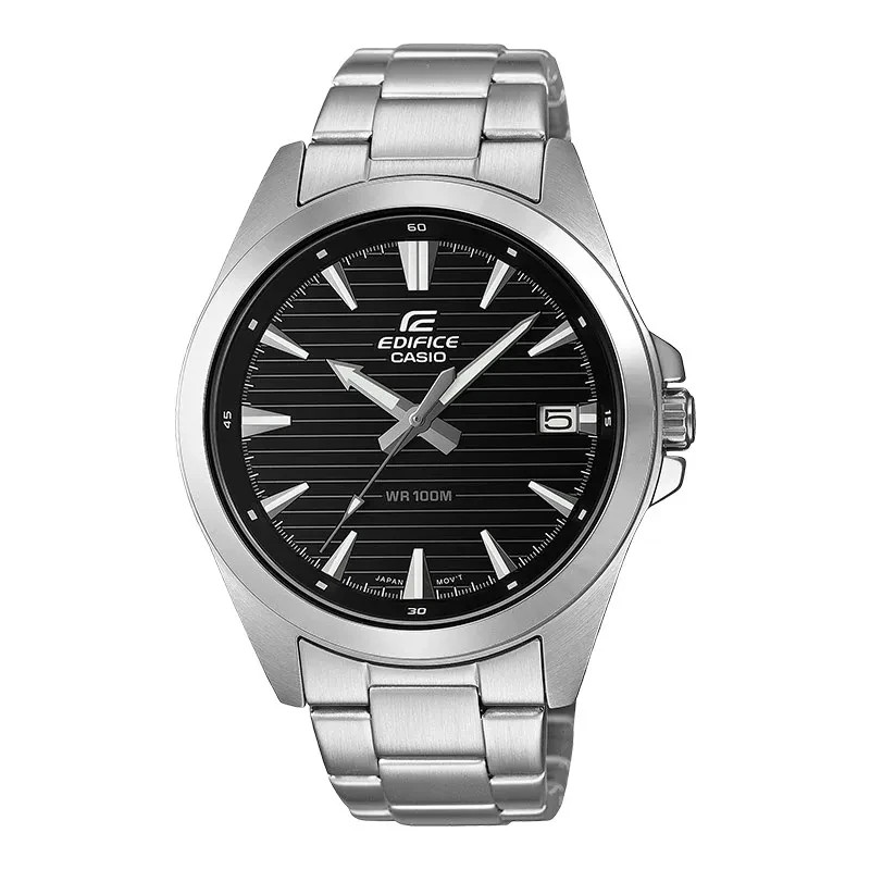 Casio Edifice Black Dial Men’s Sports Stainless Steel Watch EFV-140D-1AVUDF