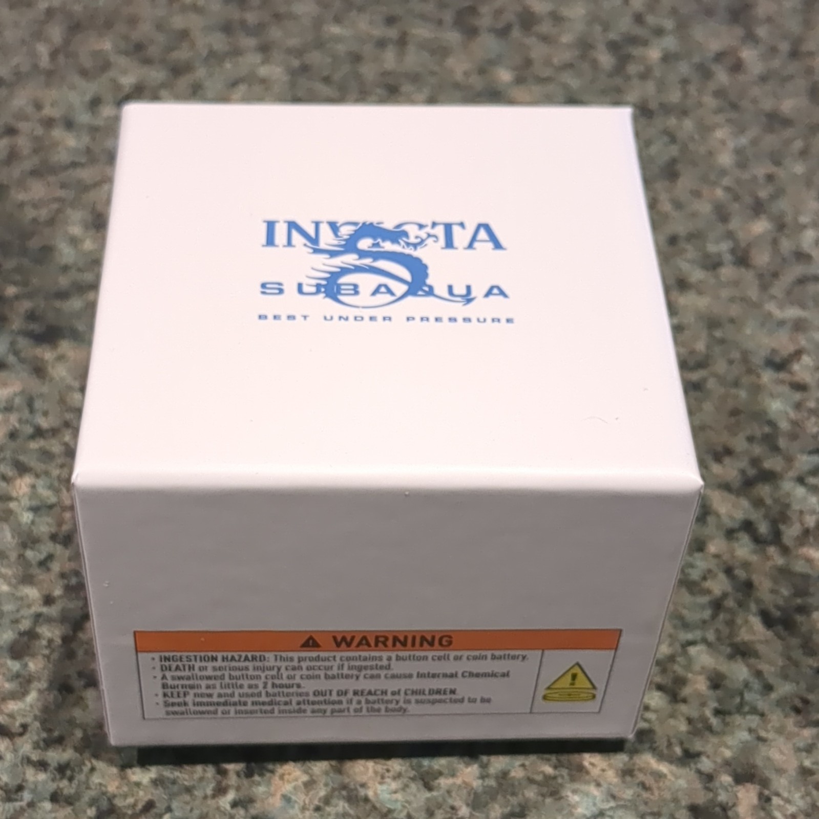 Invicta Subaqua Men’s Diver Quartz 100m Black Dial Black/White Bezel w/ Box