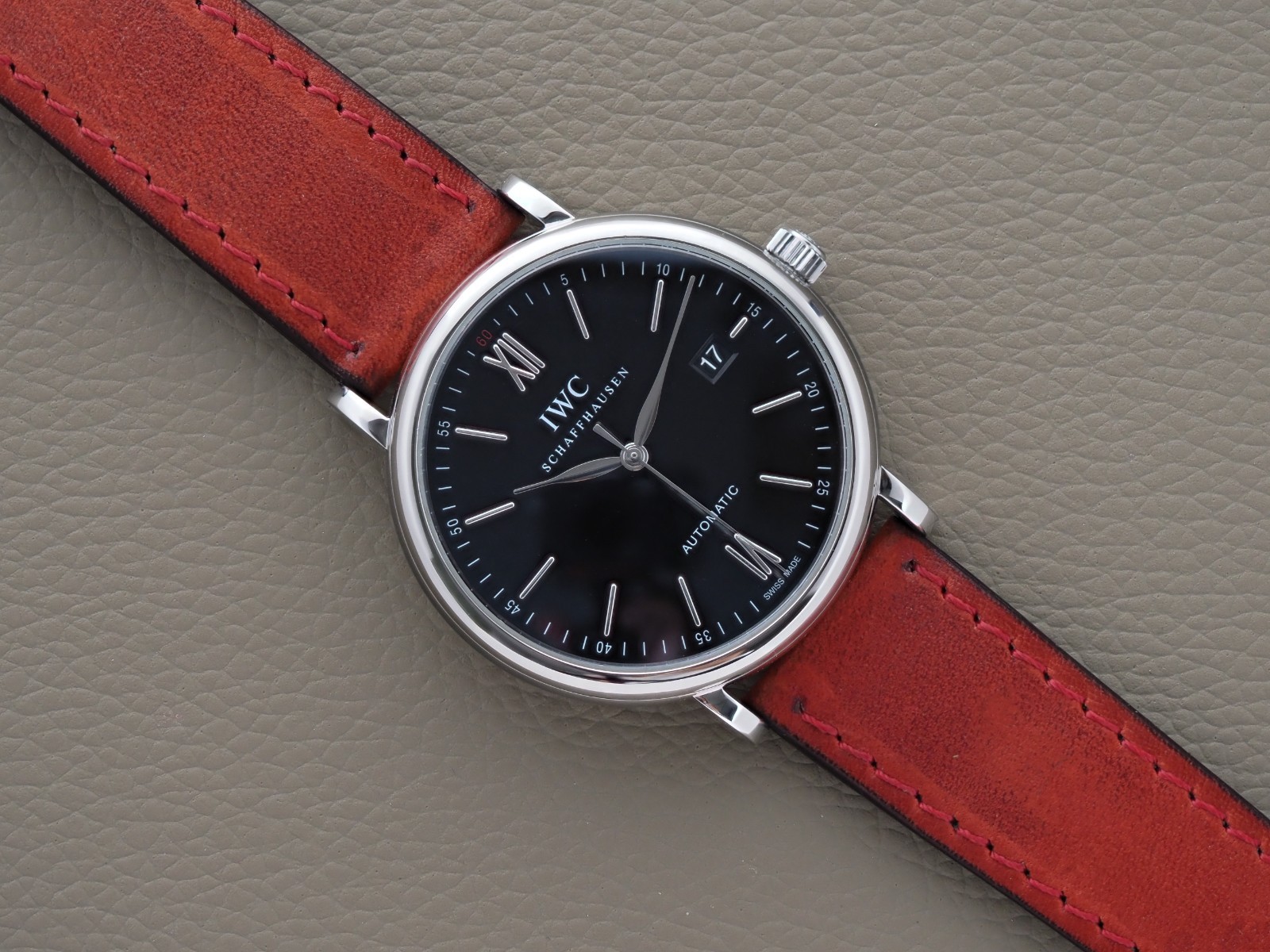 IWC Portofino Automatic 40mm IWC356502 Black Dial Manual Card 2016