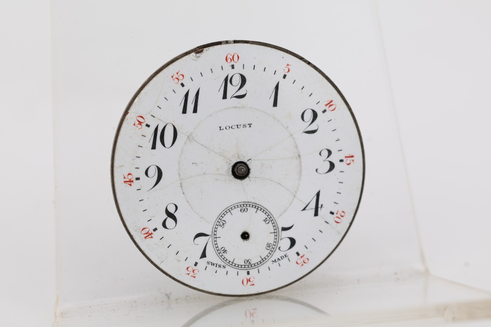 LOCUST GENERAL SWISS 17j POCKET WATCH MOVEMENT, 39.25mm, FOR REPAIR (M11)