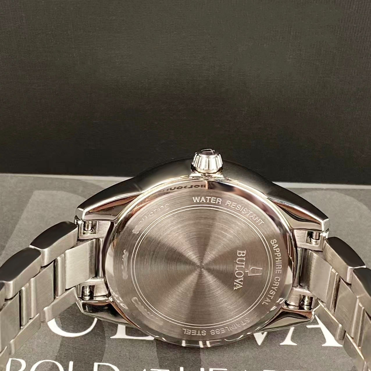 Bulova Sutton Diamond Pink Dial Stainless Steel Women’s Quartz Watch 96P249 28mm