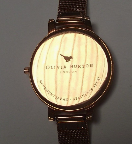 Open Box OOAK Olivia Burton 38MM Enchanted Garden Copper Lady’s Watch w/New Batt