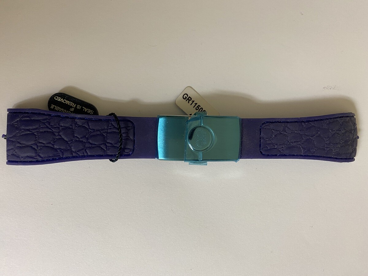 Glam Rock GR11500 Purple Silicon Rubber band 26.5mm with deployment clasp