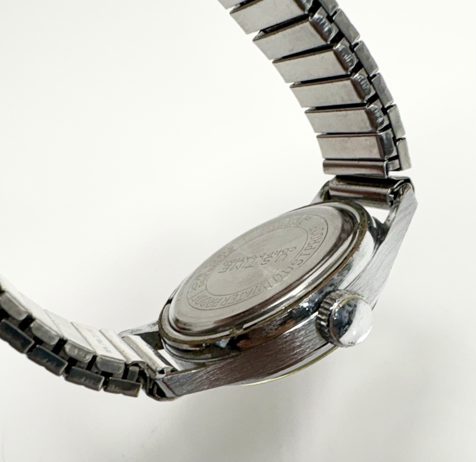 Timex Marlin 1950’s US Time Mens Watch Dust-proof Waterproof Vintage Chrome