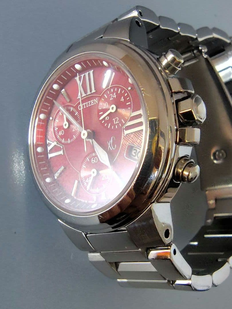 Citizen xC Chronograph Solar Wristwatch wrist 15.5cm/6.1in Mens NB/NA