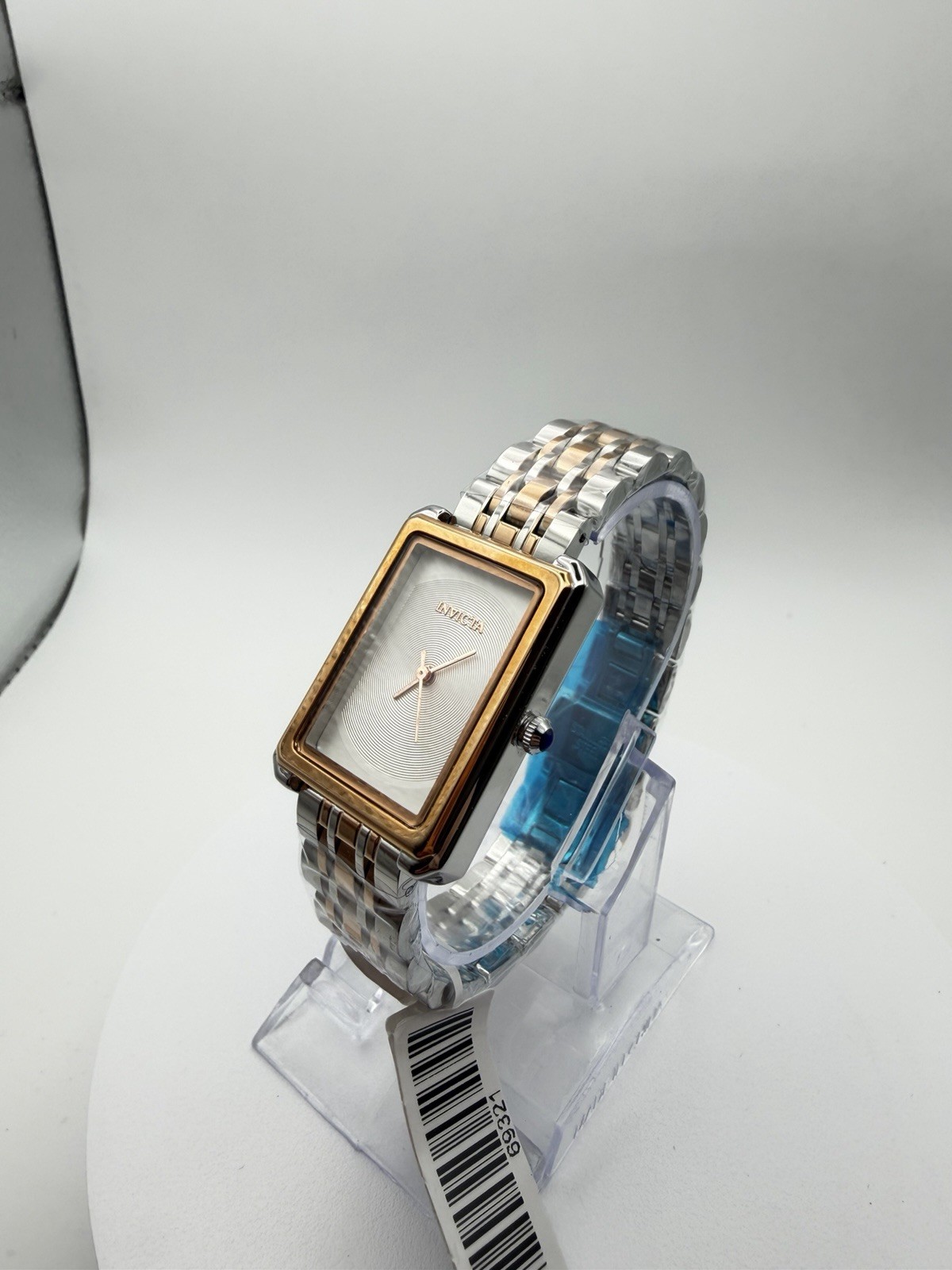 69321- Invicta Women’s Rectangle 24mm Two-Tone Steel Quartz Watch, 30m.