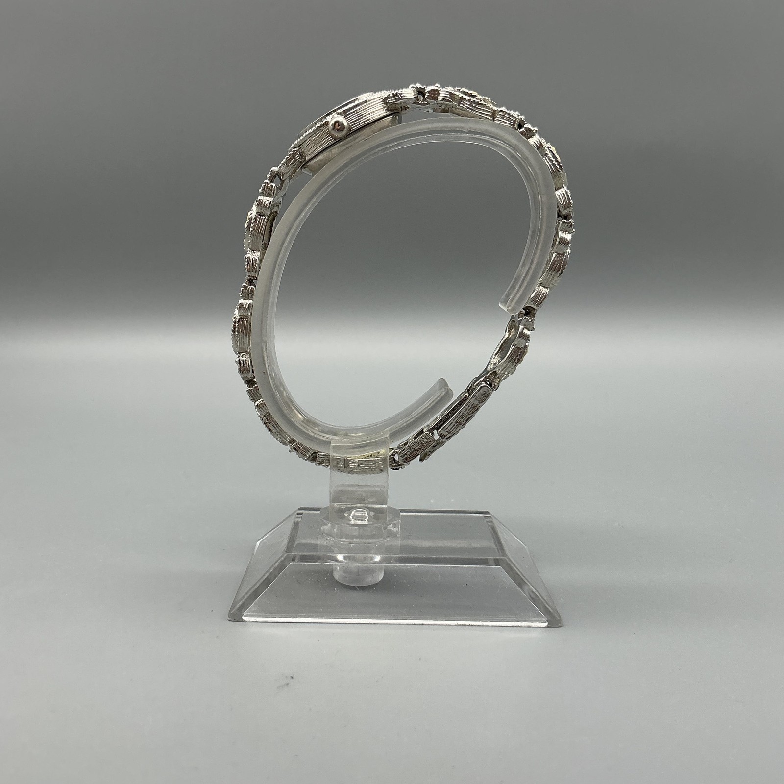 Eikon Womens Watch 13mm Silver Tone Cameo Marcasite Bracelet New Battery