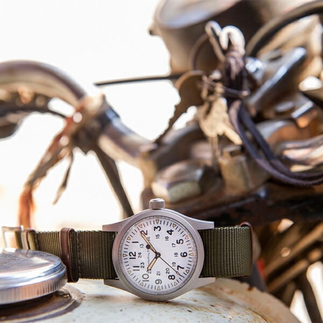 Hamilton Khaki Field Mechanical H694390 Watch Stainless Steel 38mm NATO