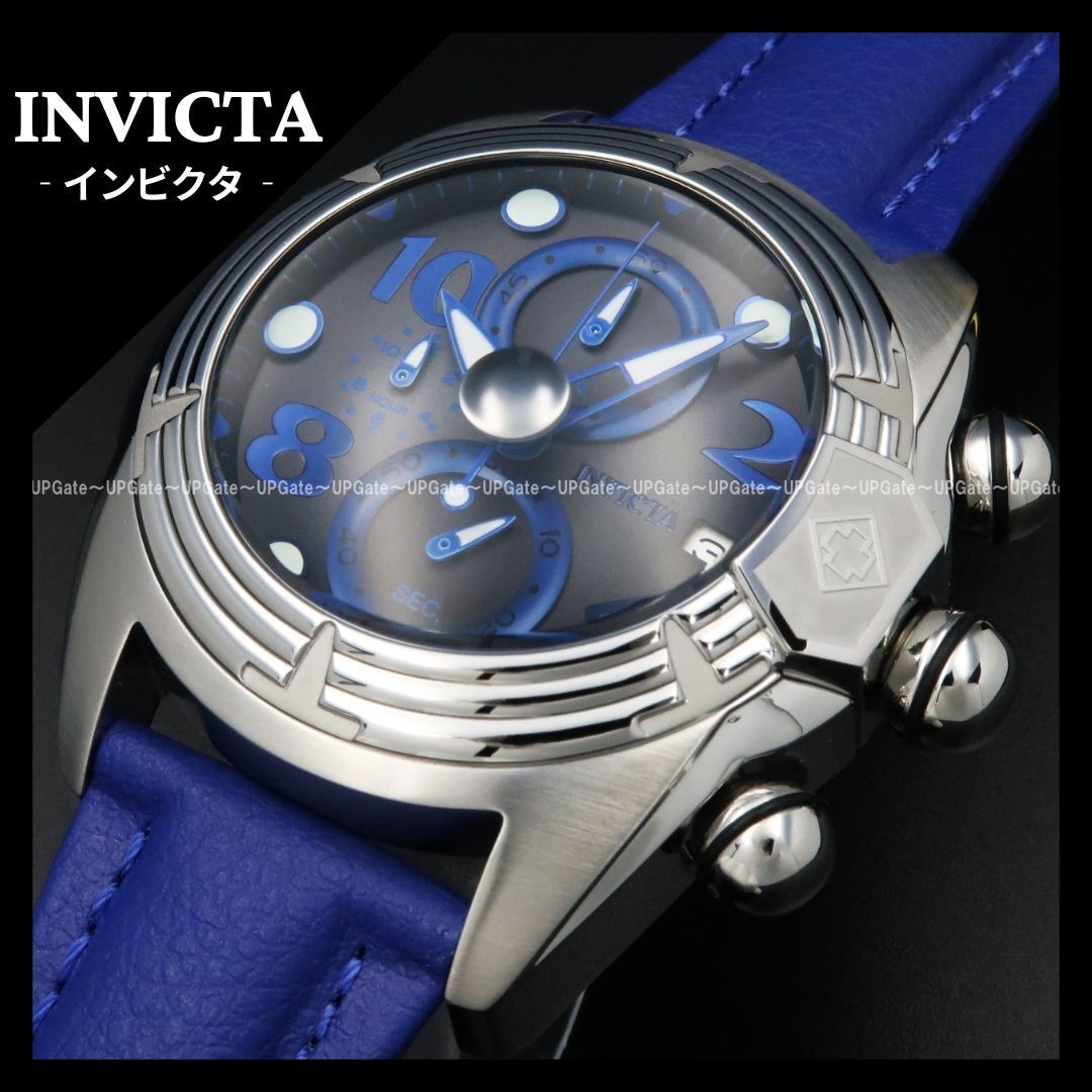 [A3P] Invicta Lupah 43877 Chronograph Elegant Blue Dial Polyurethane [b9x]