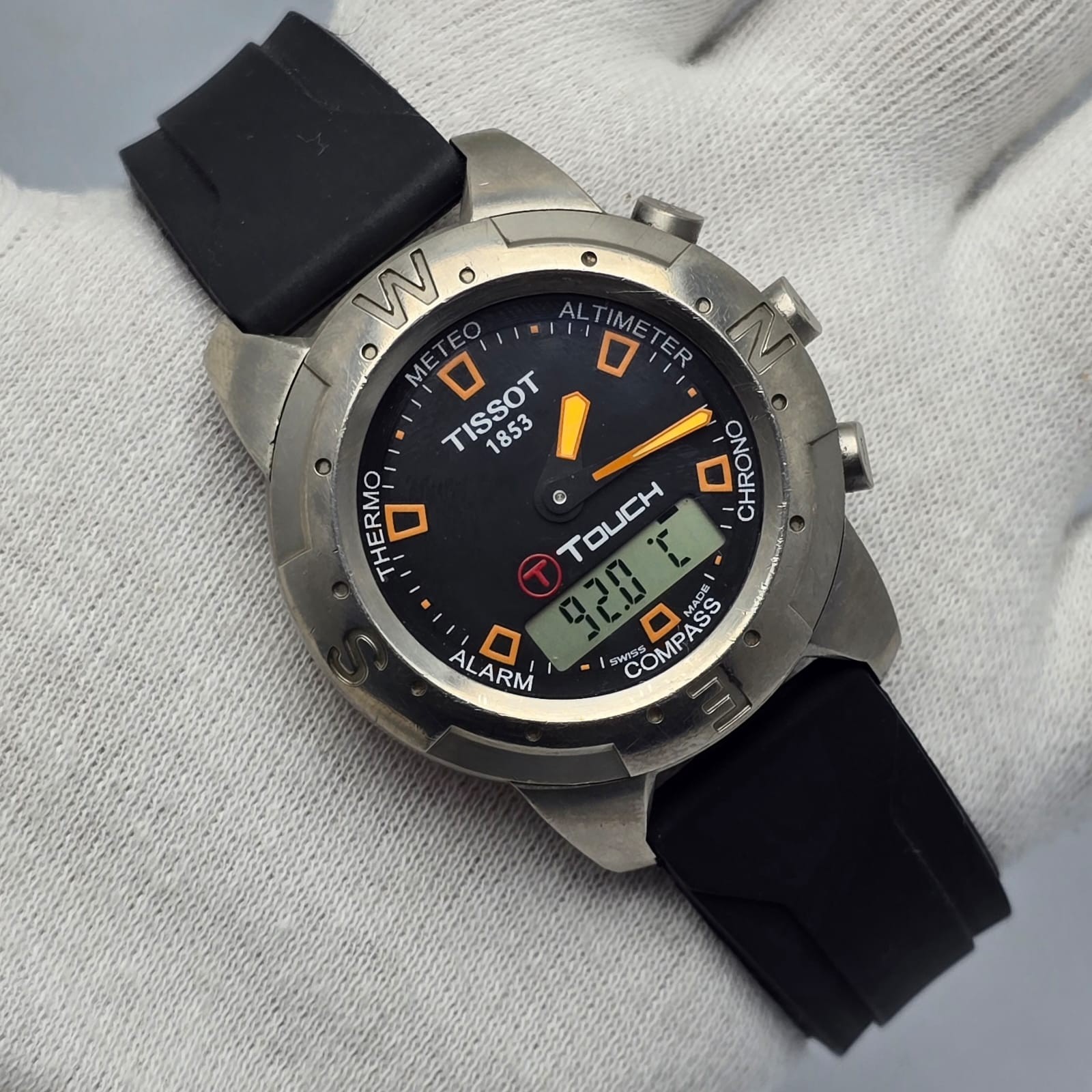 Tissot T-Touch Titanium 252/352 Touchscreen Sapphire Swiss Alarm Compass Watch