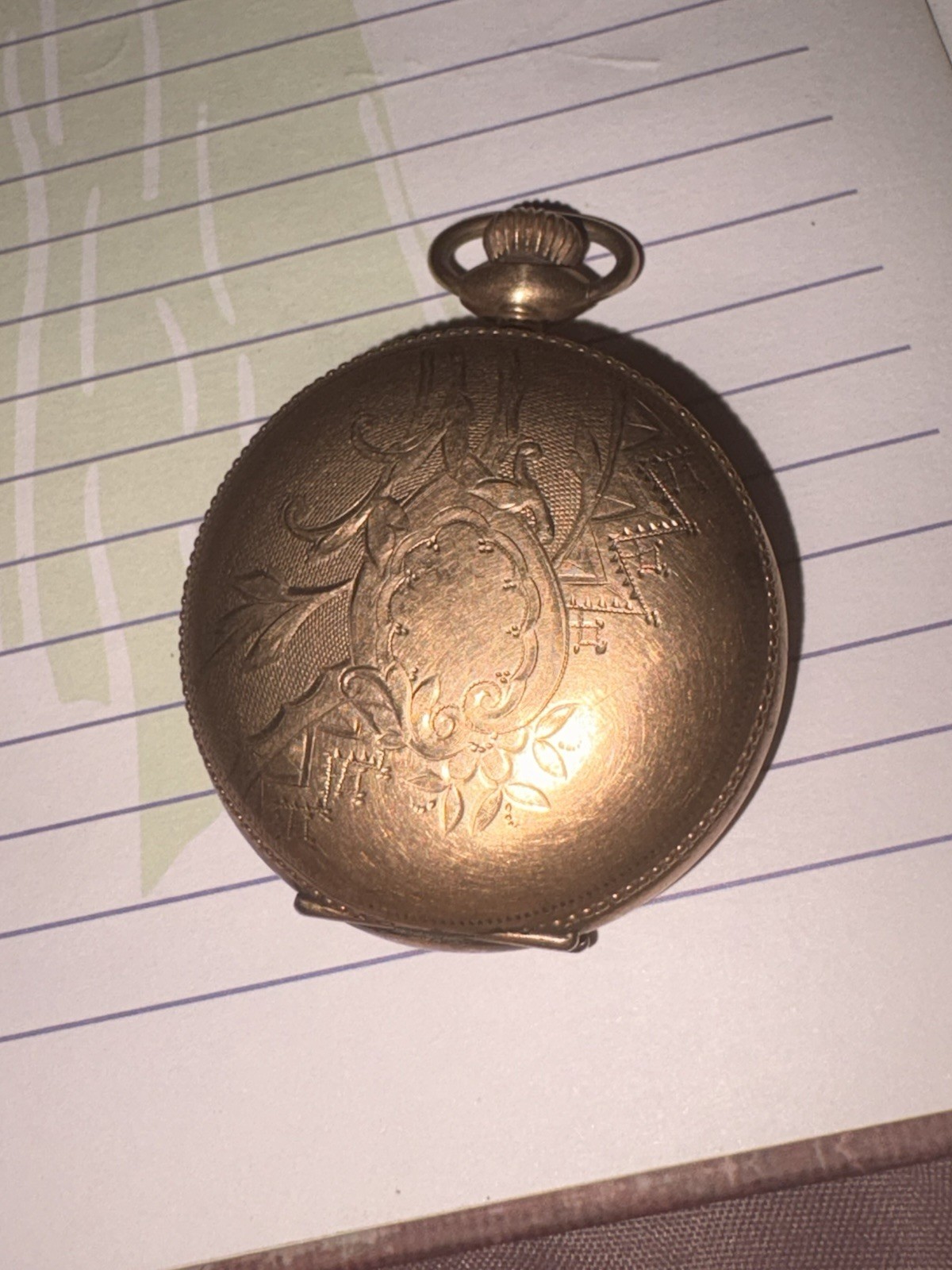 vintage Elgin National Watch Co. pocket watch movement serial number 10141856.