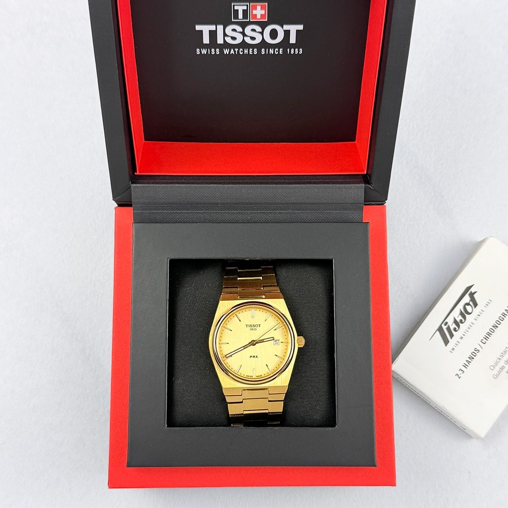 Tissot PRX 40mm Men’s Quartz Champagne Dial Stainless Watch T137.410.33.021.00