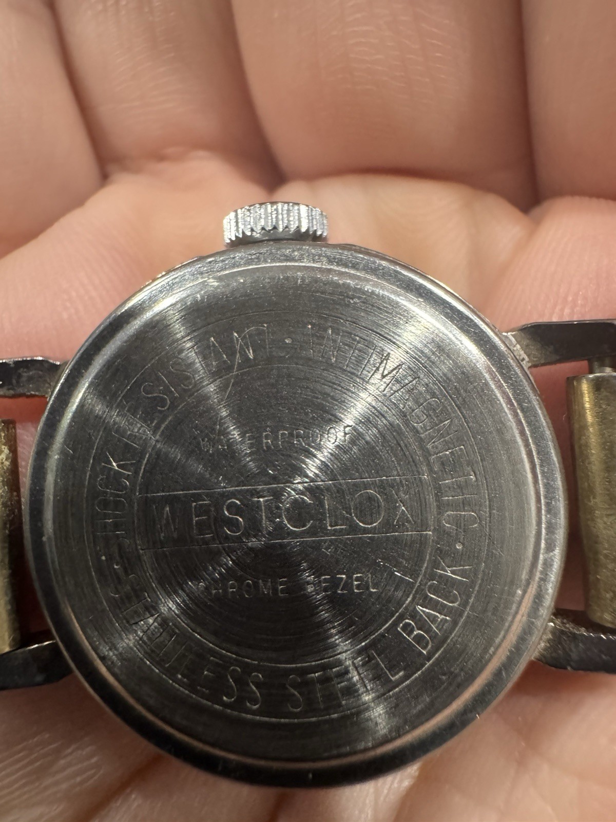 Westclox Shock Resistant Manual Wind 17J Analog Silver Dial Metal Bracelet 22mm
