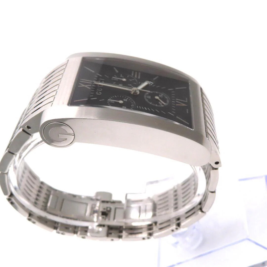 GUCCI 8600M G-Metro Chronograph Black Dial Stainless Steel Quartz 1.81×1.34
