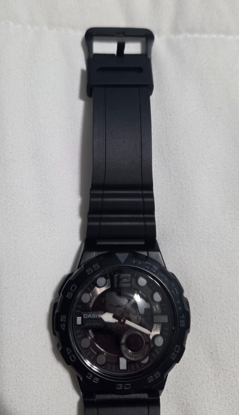 Casio Men’s AEQ100W-1B Classic Analog Digital Display Quartz Black Watch
